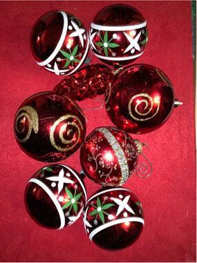 Unbranded Holiday Ornaments One Size Red White